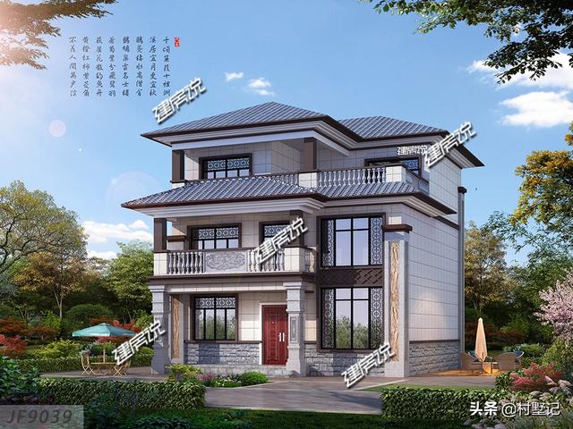 別再說宅基地小建不了好房子，占地小也能建豪華別墅，還帶挑空復(fù)式樓！