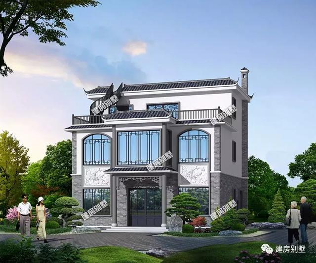 兩款傳統(tǒng)中式風(fēng)格別墅，第一款清新典雅，第二款很有中國(guó)韻味!