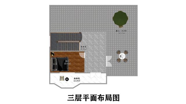 多層露臺的外部裝飾寬敞明亮，三層布局堅固，非常適合我們現(xiàn)在的年輕人，外觀大氣、生活休閑。