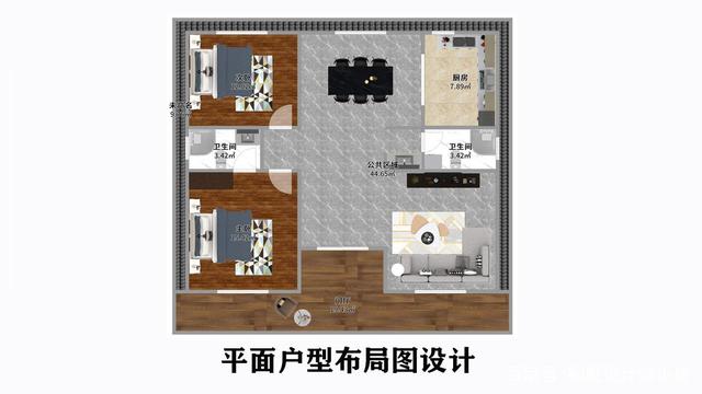 退休了，想回家養(yǎng)老，老兩口住，喜歡中式戶型，那我們就來看看這個，住在小花園里，專為老年人設(shè)計。