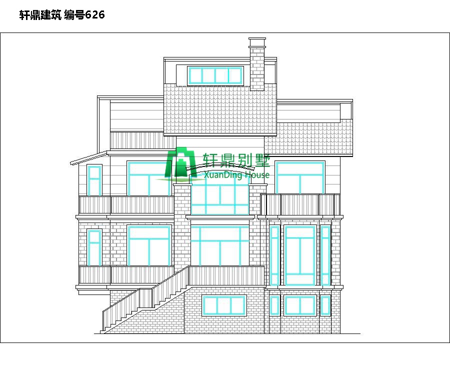 農(nóng)村小戶型有車庫別墅的設(shè)計圖