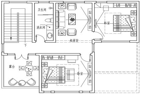 新中國風(fēng)格的農(nóng)村自建住宅